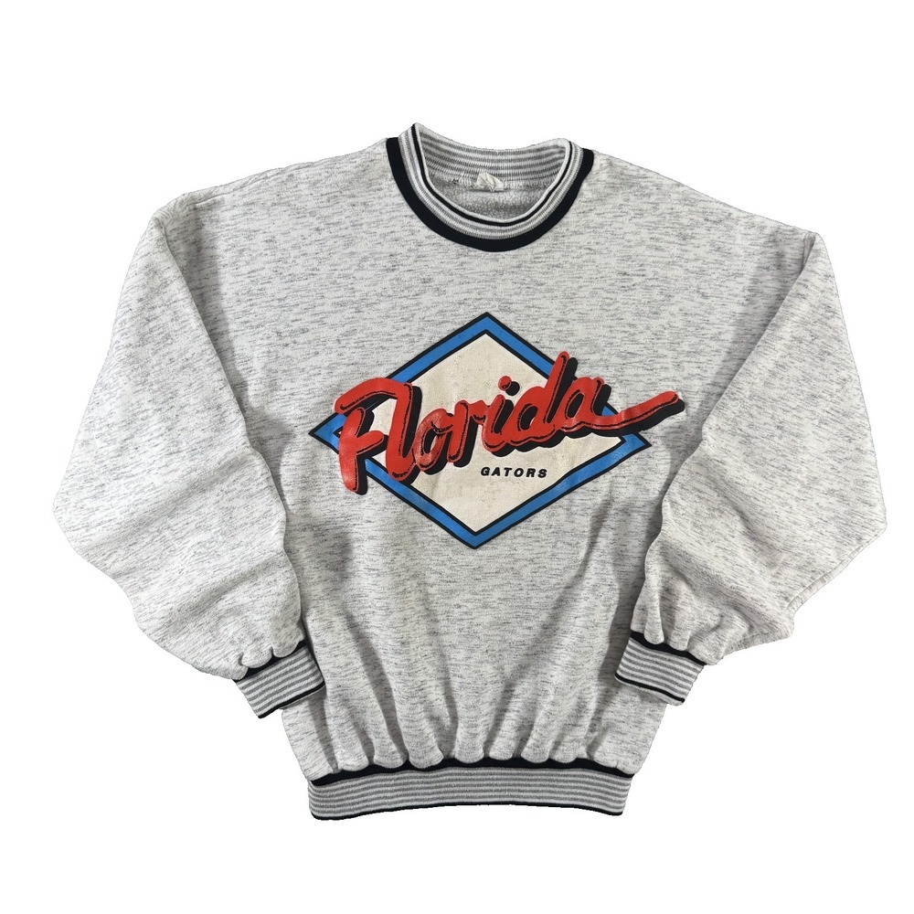 Vintage Florida Gators Sweatshirt Mens Large Gray NCAA Football Made USA 90s